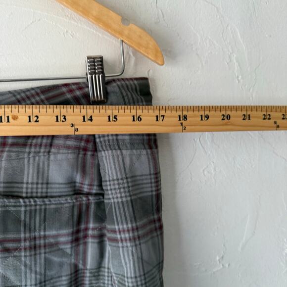 Horny Toad Size 8 Outdoor Gray Plaid Mini Skirt Academia - Picture 5 of 8